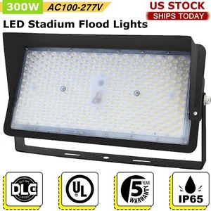LED Stadium Light 1000W Equivalent 4000k Warm White LED 300W Outdoor Lighting - Picture 1 of 16
