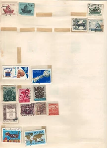 POLAND Very Fine Used Stamps Hinged on List : 2 Sides - Picture 1 of 2