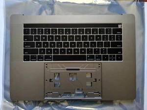 Space grey A1707 Top case US Keyboard touchbar Macbook Pro Retina 15" Palm rest - Picture 1 of 5