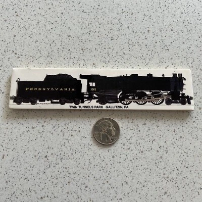 Ímã de geladeira locomotiva Pennsylvania Twin Tunnels Park Andy Fletcher - Imagem 1 de 2