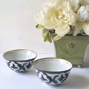 2 tazas de té Pakhtagul porcelana Kosa sopa tazas Piala Piyala 425 ML ~ Uzbekistán - Imagen 1 de 8
