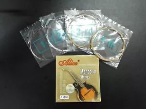 Alice AM05 Full Set Mandolin Strings,Loop End, E-A-D-G x2, 0.011 ~ 0.040inch - Picture 1 of 11