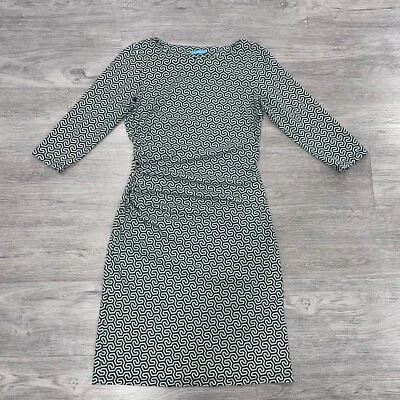 Vestido para mujer J McLaughlin XS Catalina tela manga 3/4 funda acanalada carrera Foto 1 de 4