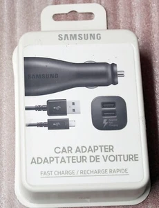 SAMSUNG ADAPTIVE FAST CHARGE 2-PORT USB CAR CHARGER + CABLE - EP-LN920BBEGCA - Bild 1 von 5
