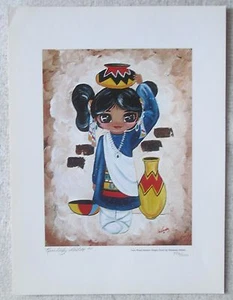 Signiertes ungerahmtes Kunstwerk, Zuni Water Maoden (helle Augen), Kimberly Millett  - Bild 1 von 5