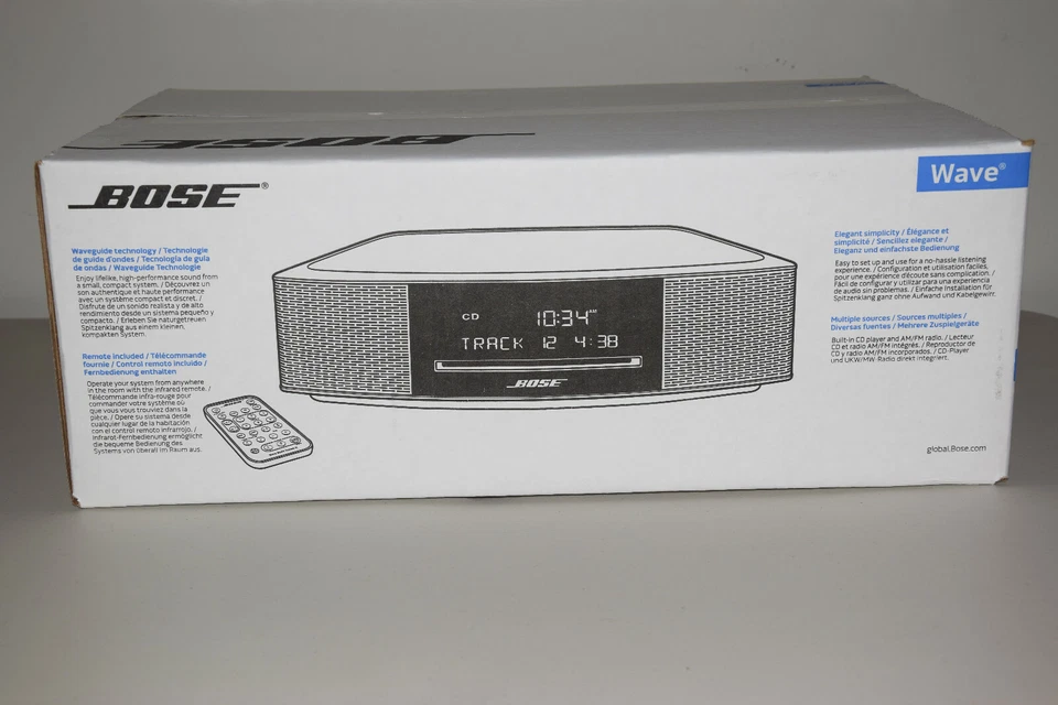 Bose Wave IV Music Sound System CD MP3 Player AM & FM Radio Tuner Espresso Black - Image 1 of 4