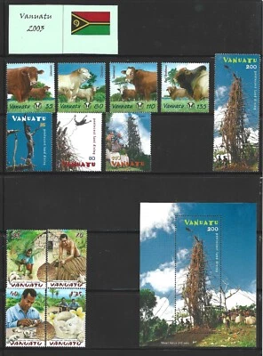 Vanuatu - 2003 - Colección de estampillas del año, 7 juegos, MNH Foto 1 de 2