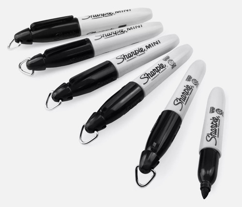 Sharpie Mini Permanent Marker - Bullet Tip - Fine Point - Black - Pack ...