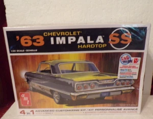 LOOK  AMT 63 CHEVROLET IMPALA  HARDTOP CAR MODEL KIT 1/25 SCALE NIB - Picture 1 of 6