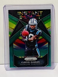 Curtis Samuel 2017 Panini Prizm Instant Impact Green Prizm #11 - Panthers