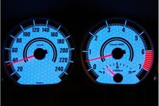 BMW E46 design 3 glow gauge plasma dials tachoscheibe glow shift indicators MPH 
