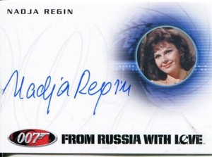 James Bond 50th Anniversary Series 2 Autograph Card A210 Nadja Regin