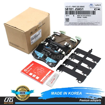 ⭐GENUINE⭐ Front Disc Brake Pads Kit BREMBO for 2018-2023 GENESIS G70 Kia Stinger - Image 1 of 4