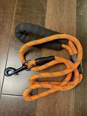 5 ft Rope Dog Leash Pack Of 2. Orange - Image 1 of 2