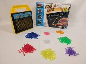 PEG - A - LITE 1994 Light Bright - Light up Board Pegs & Original Box - Works - Picture 1 of 24
