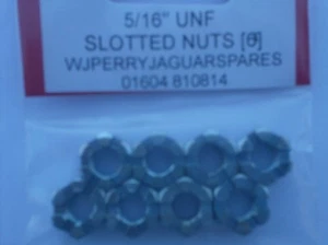 5/16 ZOLL UNF SCHLITZMUTTERN BZP X 8 - Bild 1 von 1