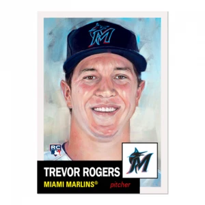 Trevor Rogers RC - 2021 Topps LIVING SET #428 - MIAMI MARLINS - Bild 1 von 2