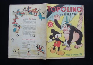 Mickey Mouse und der Gorilla Geister Goldenes Album Nr. 39 Walt Disney 1947 Mondadori - Bild 1 von 1