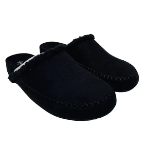 Nuevo Estilo & Co. Mujer Talla 7M Brooklynn Sintética Forrado de Piel Deslizante Zapatillas Zapatos Negros - Imagen 1 de 7