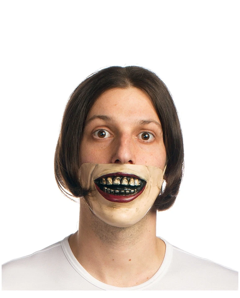 Disfraz de barbilla de broma para adultos autodestructores broma broma escuadrón suicida dientes máscara Foto 1 de 1
