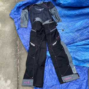 Troy Lee Designs Pink Rev Racing Jersey - Pants Set Size Girl XL 11/12 - Good - Picture 1 of 17