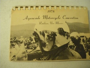 1978 Aspencade Motorcycle Convention Ruidoso Souvenir Program - Picture 1 of 5