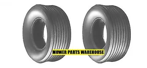 (2) 15 X 600 X 6 15X6X6 FRONT HUSTLER LAWN MOWER RIB TIRES ZERO TURN *4 PLY* - Picture 1 of 1