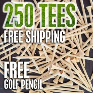 Wood Stinger golf tees, (250) 2 & 3/4" - Picture 1 of 4