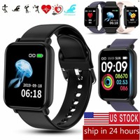 Touch Smart Watch Band Heart Rate Oxygen Blood Pressure Fitness Tracker Activity