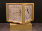 Horloge de confiance années 50 MCM station météo thermomètre baromètre TÉLÉPHONE publicité