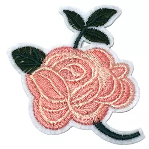 Parche Coser Plancha Bordado Ropa Sombreros Chaquetas Abrigo Flor de Rosa A553 - Imagen 1 de 3