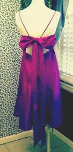 Women’s Formal Occasion Dress Purple Silk Short Watters & Watters 10 NWT Ret$270 - Picture 1 of 8