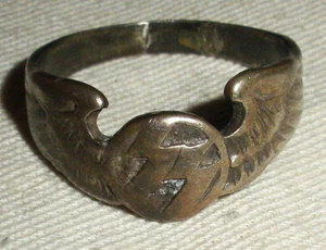 VINTAGE UNITED STATES MARINE CORPS SCOUT SNIPER SIGNET STERLING SILVER RING vafo - Picture 1 of 8