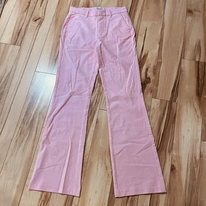 Outerknown Women’s Sz 4 Avery Corduroy Flared Pants Pink 10” Rise 29x33 - Picture 1 of 9