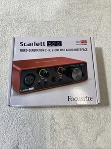 Focusrite Scarlett Solo USB Audio Interface (Gen 3) - Picture 1 of 9