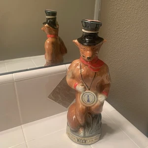 RENNIE THE RUNNER FOX REGAL CHINA 1974 INTERNATIONAL Ass.Gold JIM BEAM DECANTER - Picture 1 of 9