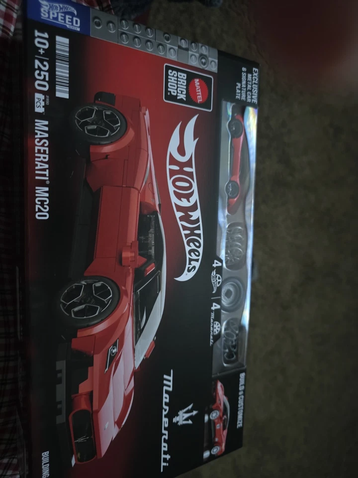 Maserati Mc20 Mattel Brick Shop Hot Wheels Kit de Construcción 250 Piezas Foto 1 de 1