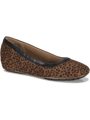 BARETRAPS Mujer Marrón Estampado Leopardo Puntera Kadie Cuña Sin Cordones Ballet Pisos 7 M Foto 1 de 4
