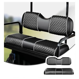 NOKINS Golf Cart Seat Covers Fit for Club Car Precedent/Club Car DS/EZGO RXV/EZG - Picture 1 of 3