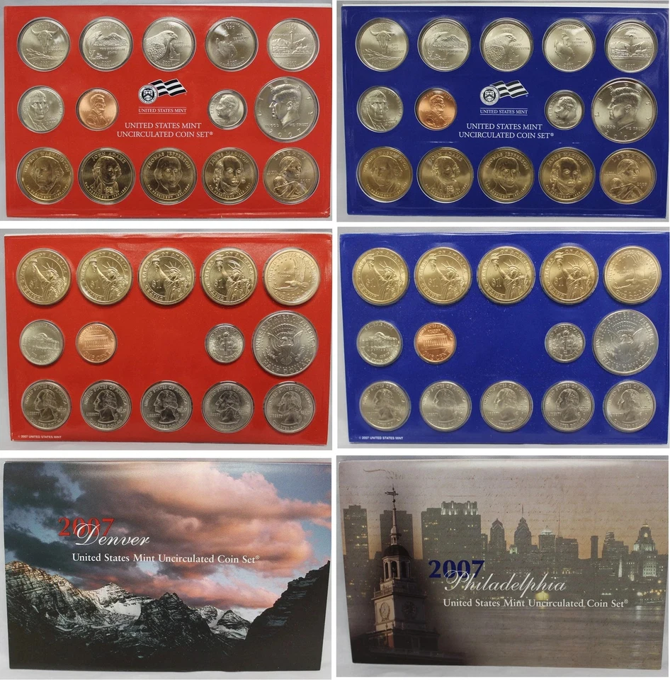 2007 US Mint Set Uncirculated Set Complete Philadelphia & Denver W/ OGP - Image 1 of 1