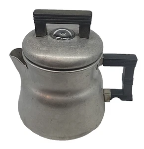 VINTAGE WEAR-EVER #3002 2 CUP STOVE/CAMPFIRE COFFEE POT - Picture 1 of 7