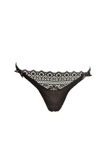 AGENT PROVOCATEUR Womens Panties Sheer Lace Elegant Black Size M - Picture 1 of 6