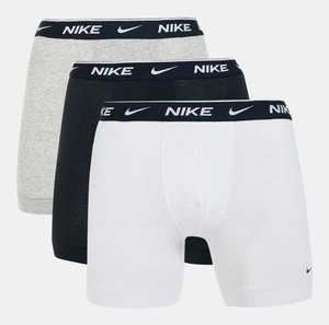 Nike Herren Cotton Stretch Boxershorts Trunks Unterwäsche 3er Pack in allen Größen - Bild 1 von 6