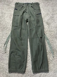 Pantalones cargo vintage Y2k holgados paracaidista 30x32 verde oliva oscuro rave grunge - Imagen 1 de 8