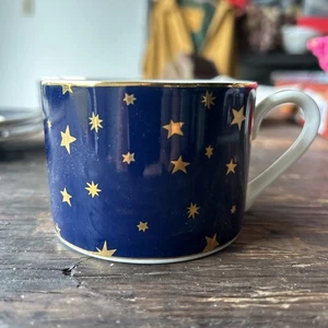 Sakura Galaxy Holiday Geschirr Tasse Kaffee Tee blaue Sterne 24k Details - Bild 1 von 6
