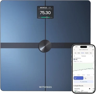 WITHINGS Body Smart  Accurate Scale for Body Weight & Fat Percentage Wi-Fi Apple - Image 1 of 4