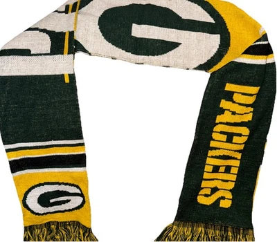 Forever Collectibles Green Bay Packers Invierno Bufanda Flecos Deletrear Logo Cálido Foto 1 de 4