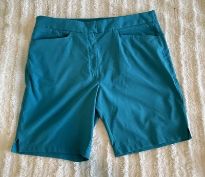 Bermuda de golfe feminina PUMA salto grande azul - Imagem 1 de 4