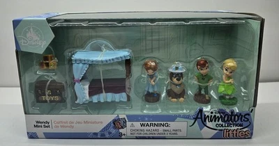 Retired, Disney Animators Littles Collection Wendy Peter Pan Mini Set Figures! - Image 1 of 4