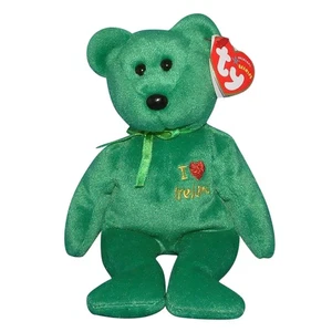 Ty Beanie Baby Ireland I Love - Neu mit Etikett (Bär UK Country Exclusive 2004) - Bild 1 von 1